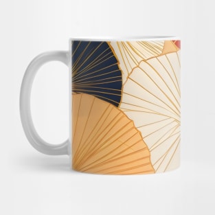 Japanese Kimono Pattern Summer with Parasols Mug